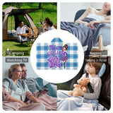 Kids Cosy Tartan Hooded Blanket  Free p&p Worldwide