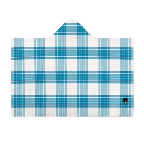 Kids Cosy Tartan Hooded Blanket (40" x 50") - Free p&p Worldwide