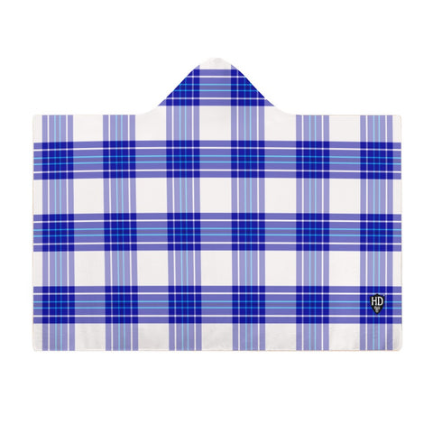 Kids Cosy Tartan Hooded Blanket (40" x 50") - Free p&p Worldwide