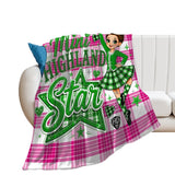 Highland Dancer Blanket - Free p&p Worldwide