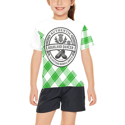 Highland Dancer Youth Crew Neck T-Shirt - FREE p&p Worldwide