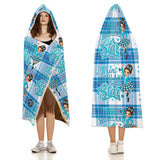 Kids Cosy Tartan Hooded Blanket  Free p&p Worldwide