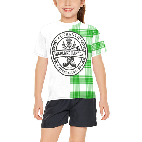 Highland Dancer Youth Crew Neck T-Shirt - FREE p&p Worldwide