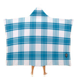 Kids Cosy Tartan Hooded Blanket (40" x 50") - Free p&p Worldwide