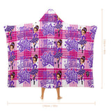 Kids Cosy Tartan Hooded Blanket  Free p&p Worldwide