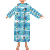 Highland Dancer Kids Blanket Robe with Sleeves - Free P&P Worldwide