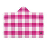 Kids Cosy Tartan Hooded Blanket (40" x 50") - Free p&p Worldwide