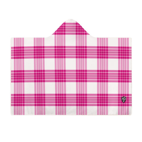 Kids Cosy Tartan Hooded Blanket (40" x 50") - Free p&p Worldwide