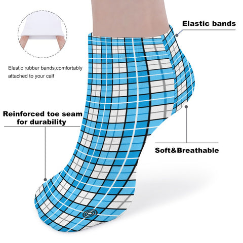✨'Jura Sky' Tartan Kids Socks (1 Pairs)✨Free p&p UK