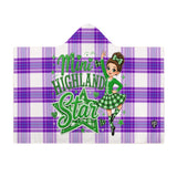 Kids Cosy Tartan Hooded Blanket  Free p&p Worldwide
