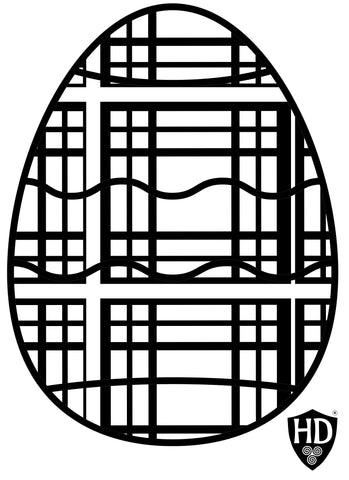 Colour in Tartan Easter Egg - FREE digital download