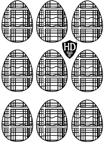 Colour in Tartan Easter Egg - FREE digital download