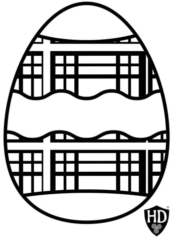 Colour in Tartan Easter Egg - FREE digital download