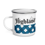 Highland Dancer Enamel Tin Travel Mug - Free p&p Worldwide