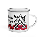 Highland Dancer Enamel Tin Travel Mug - Free p&p Worldwide