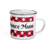Highland Dancer Enamel Tin Travel Mug - Free p&p Worldwide
