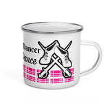 Highland Dancer Enamel Tin Travel Mug - Free p&p Worldwide