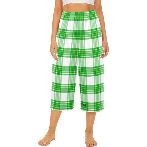 Tartan Cropped Pajama Pants - Free P&P Worldwide