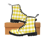 Tartan Leather Boots - Free p&p Worldwide
