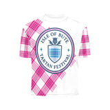 Isle of Bute Tartan Festival  Pink Kids T - Free p&p