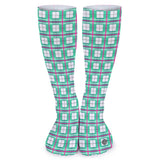 ✨ 'Iona Sky' Tartan Knee Length Kids Socks (1 Pairs)✨