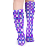 ✨ 'Gigha Sky' Tartan Knee Length Kids Socks (1 Pairs)✨