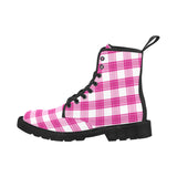 Tartan Leather Boots - Free p&p Worldwide