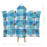 Kids Cosy Tartan Hooded Blanket  Free p&p Worldwide