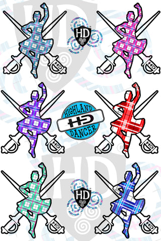 A6 Full Colour Transfer Sheet - Full Colour #1 (Image sizes 2" - 19p an image)