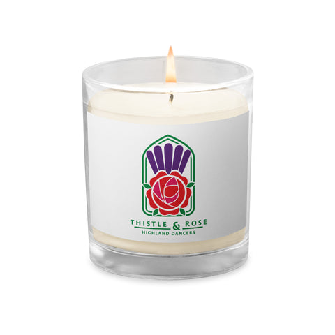 THISTLE & ROSE Glass jar soy wax candle