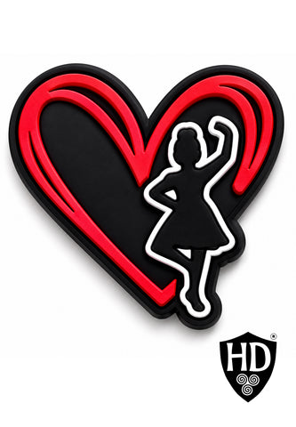 HD Heart - Shoe Charm  Free p&p in the UK