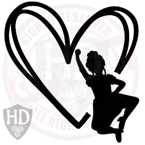 Heart Dancer - A4 SHEET - Girl Dancer