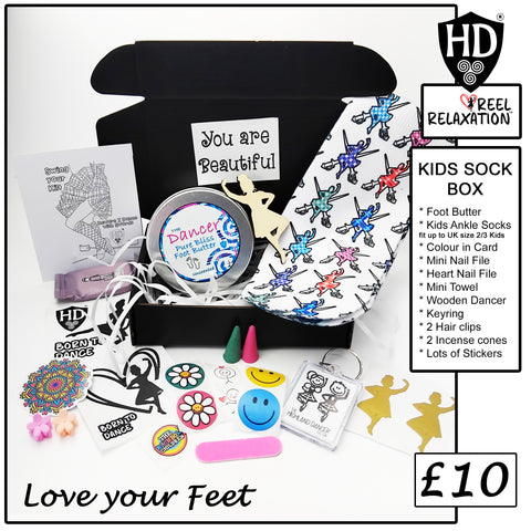 Kids Sock & Foot Butter Pamper Box - Fling Dancer Socks