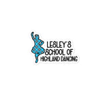 LESLEY'S SCHOOL OF HIGHLAND DANCING (GIRL) Bubble-free stickers