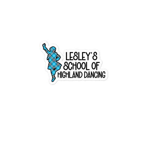 LESLEY'S SCHOOL OF HIGHLAND DANCING (Boy) BUBBLE-FREE STICKERS