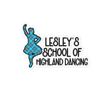 LESLEY'S SCHOOL OF HIGHLAND DANCING (GIRL) Bubble-free stickers