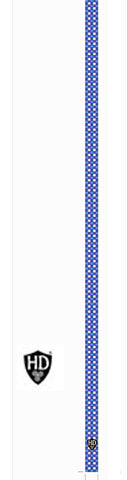 HD Royal Blue Cumbrae Sky Tartan - Lanyard with Card Holder