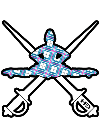 Bute Sky Tartan Leap Dancer Design