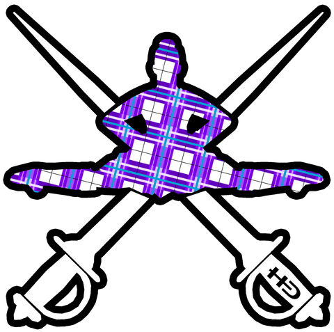 Gigha Sky Tartan Leap Dancer Design