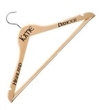 Coat Hanger Pine Personalised - no clips