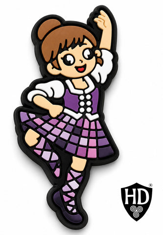 HD Purple Dancer - Shoe Charm  Free p&p in the UK
