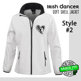 Irish Dancer Soft Shel Fitted Jacket - Ladies - Different Designs - Personalised with Name