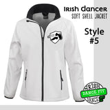 Irish Dancer Soft Shel Fitted Jacket - Ladies - Different Designs - Personalised with Name