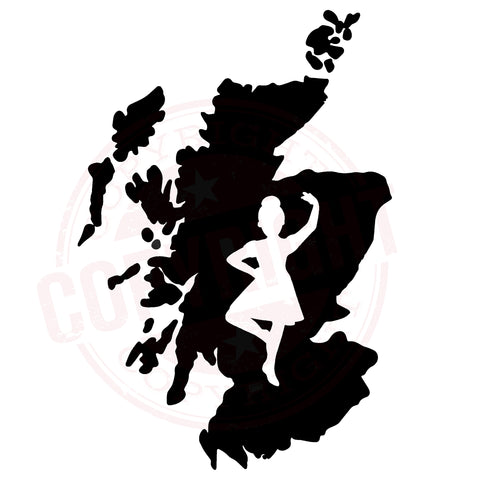 Scotland Dancer Girl Decal 1