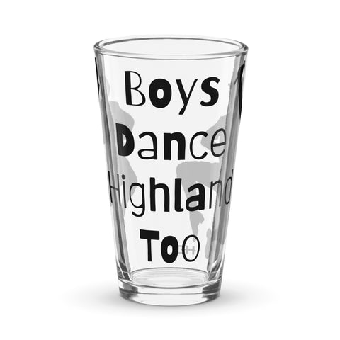 Highland Dancer Boy Pint Glass