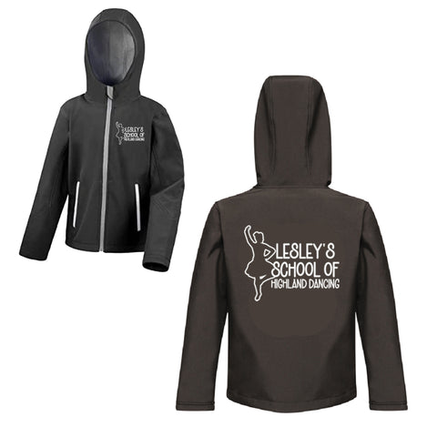 Lesley's School of Dance Soft Shel Jacket with Hood - Kids - Free p&p