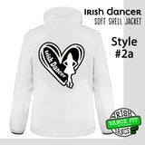 Irish Dancer Soft Shel Fitted Jacket - Ladies - Different Designs - Personalised with Name