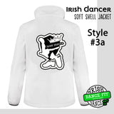 Irish Dancer Soft Shel Fitted Jacket - Ladies - Different Designs - Personalised with Name