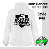 Irish Dancer Soft Shel Fitted Jacket - Ladies - Different Designs - Personalised with Name