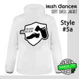 Irish Dancer Soft Shel Fitted Jacket - Ladies - Different Designs - Personalised with Name